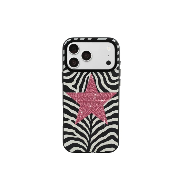 JW PEI Zebra Star Phone Case in Black | Phone Cases | Luxury Shoes 