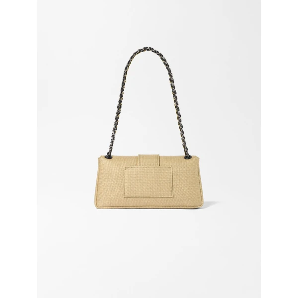 beige shoulder bag