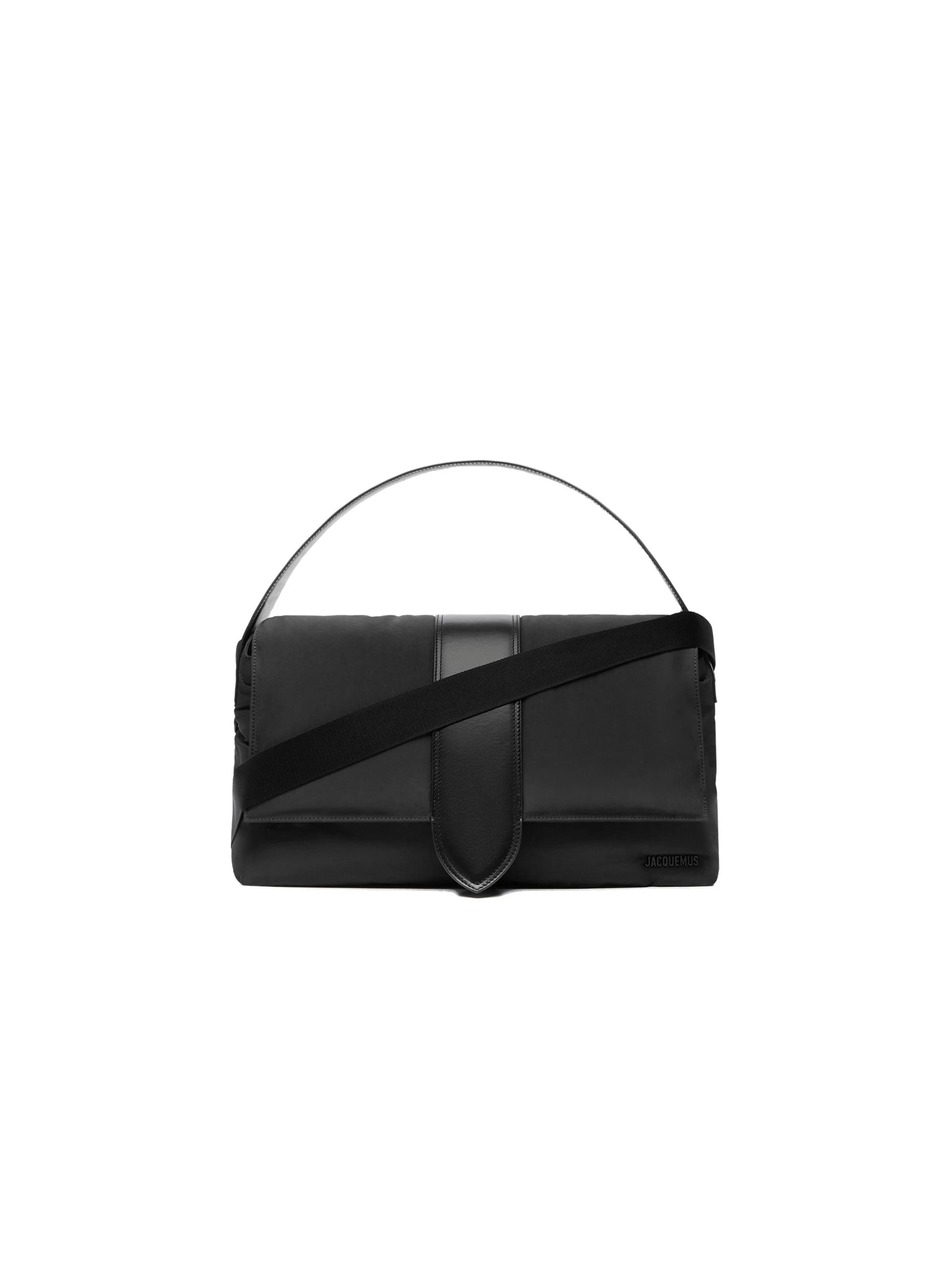 Jacquemus-The-Bambino-Messenger-Bag-in-Black-coveti-white Jacquemus Bambino Messenger Bag