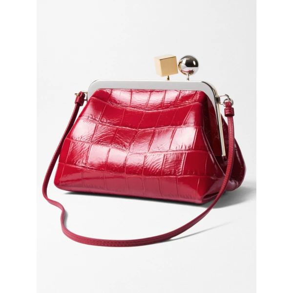 red Jacquemus shoulder bag