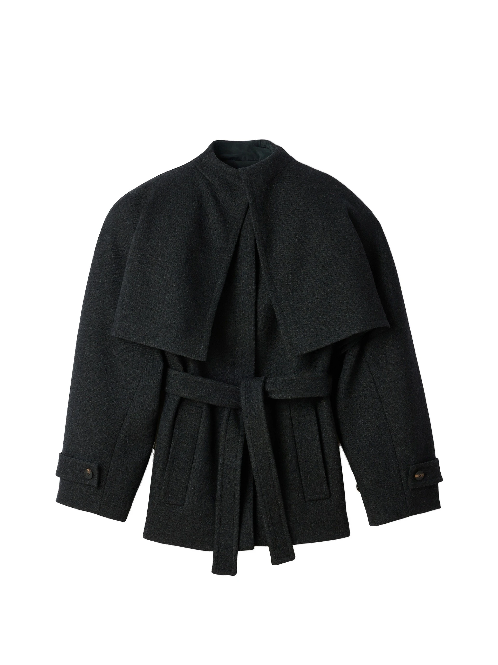 Jacquemus-The-Bolero-Peacoat-in-Dark-Grey-coveti-white Jacquemus Bolero Peacoat