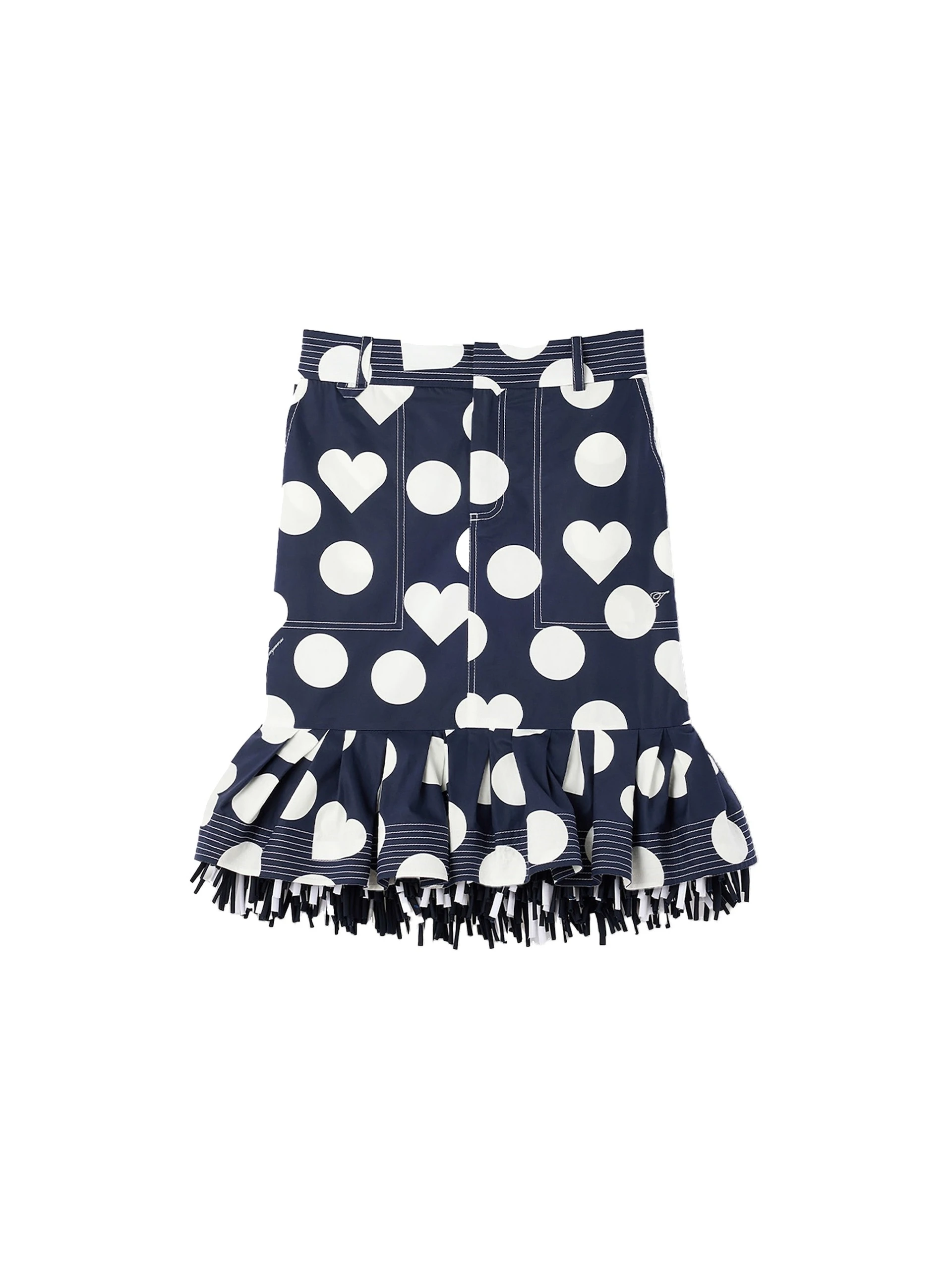 Jacquemus-The-Cabana-Skirt-in-Prints-Dots-Navy-Heart-coveti-white Jacquemus Cabana Skirt