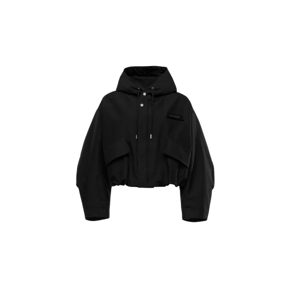 The Caraco Cropped Parka in Black