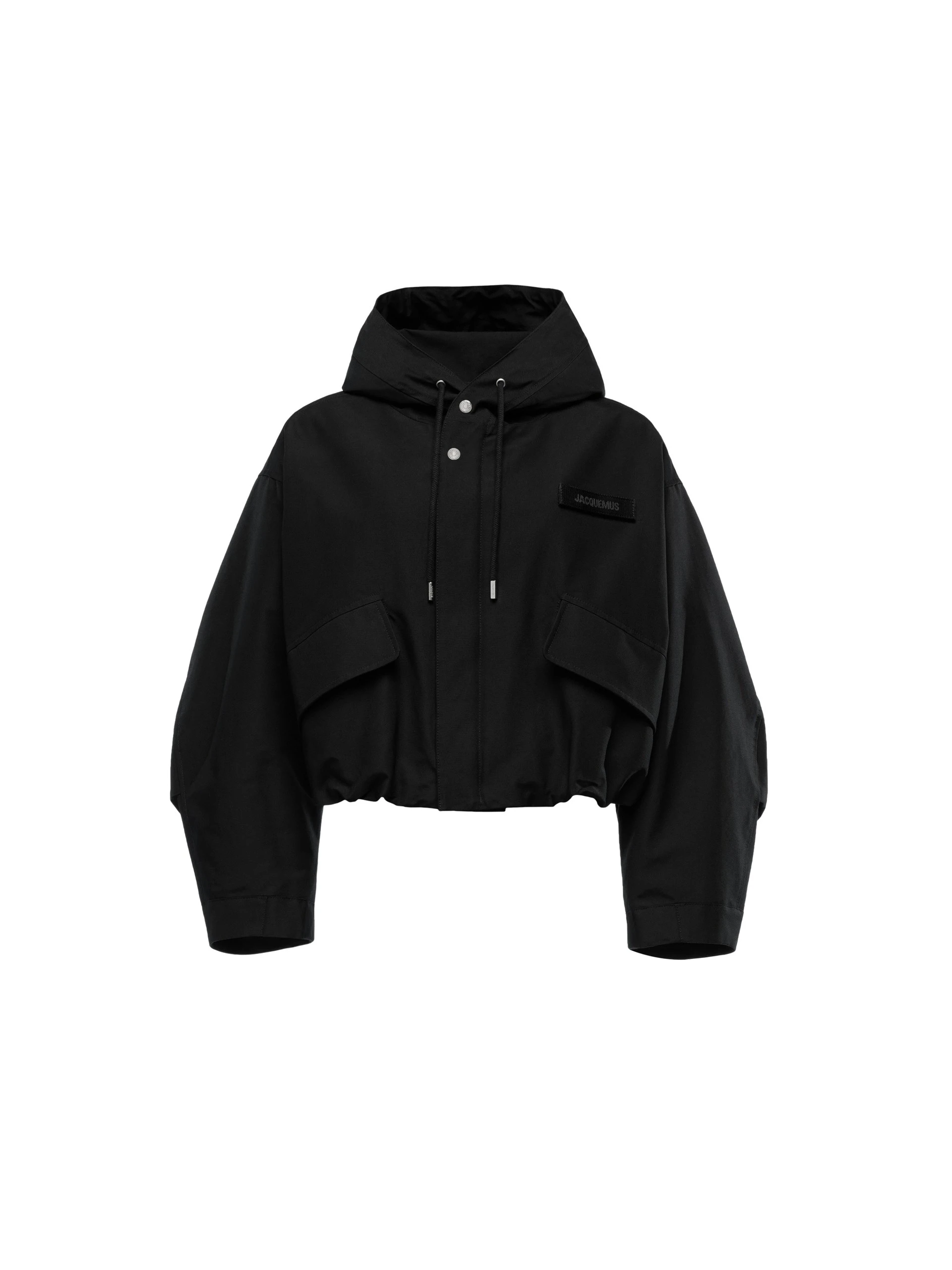 Jacquemus-The-Caraco-Cropped-Parka-in-Black-coveti-white Jacquemus Caraco Cropped Parka jacket