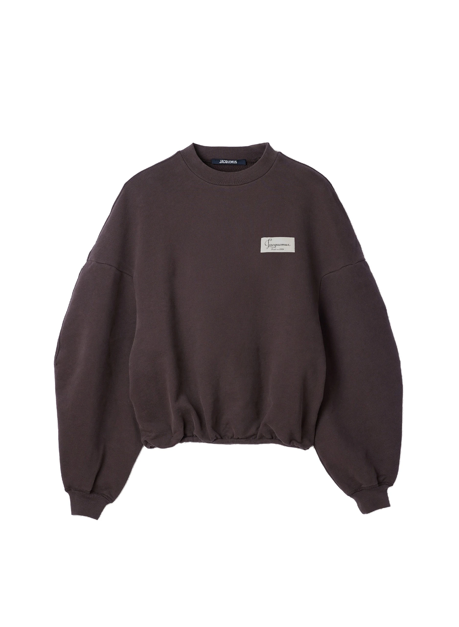 Jacquemus-The-Corso-Sweatshirt-in-Dark-Brown-coveti-white Jacquemus Corso Sweatshirt top