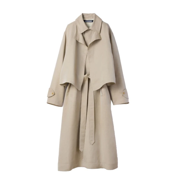 The Cubano Trench Coat in Light Beige