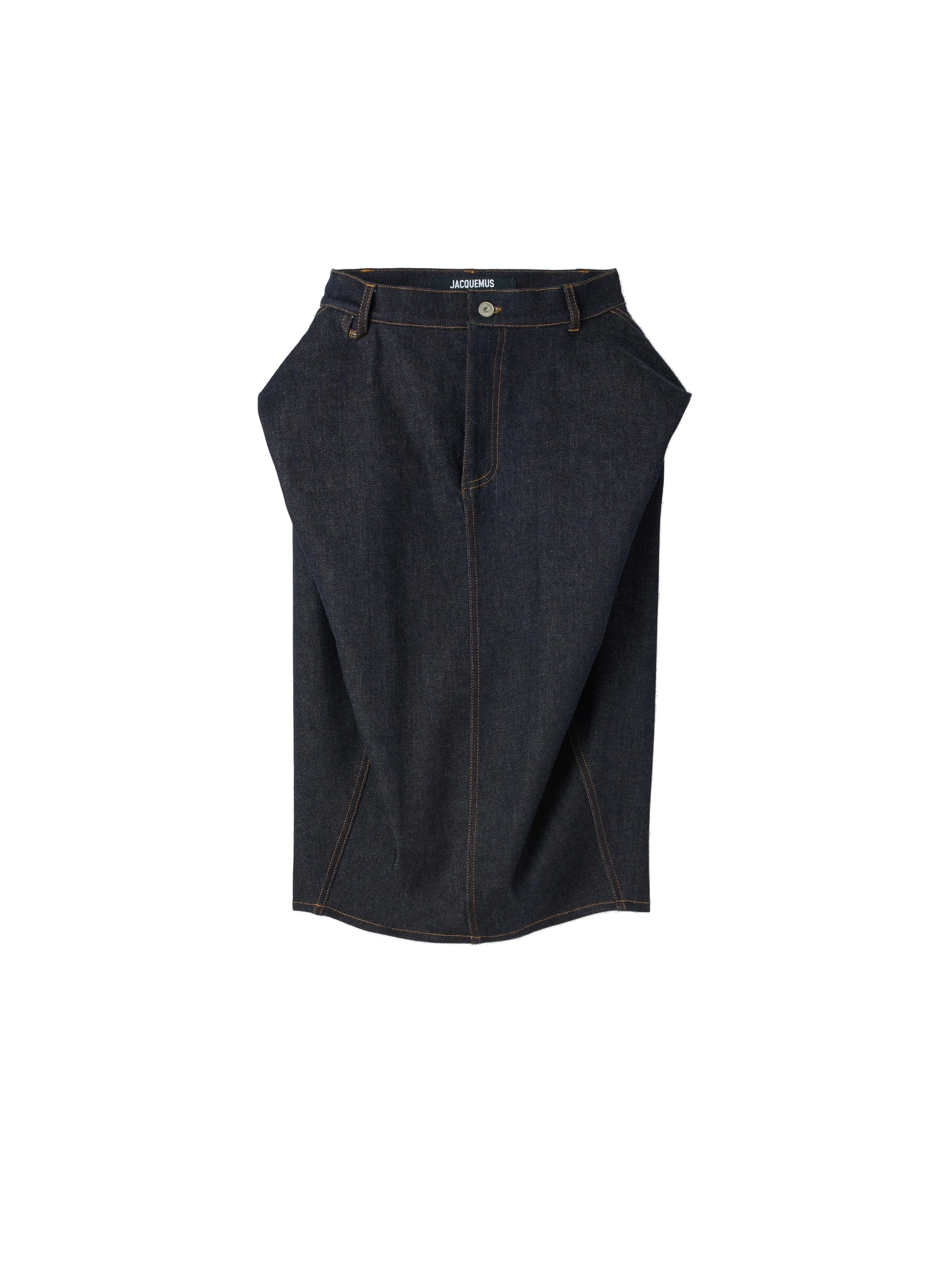 Jacquemus-The-De-Nimes-Cubisto-Skirt-in-Dark-Navy-coveti-white Jacquemus De-Nimes Cubisto Skirt