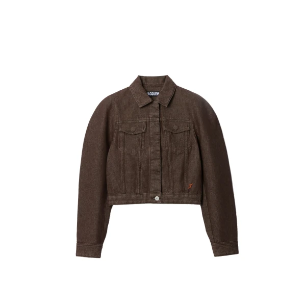 The De-Nimes Ovalo Denim Jacket in Brown