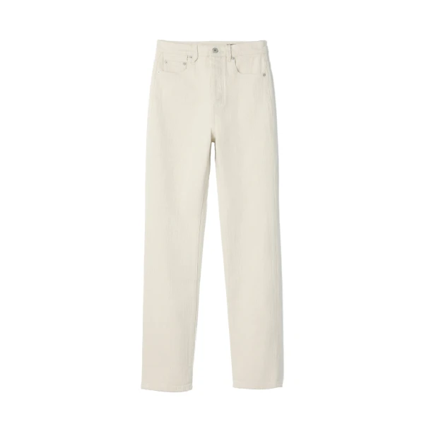 The De-Nimes Palma Denim Pants in Off-White
