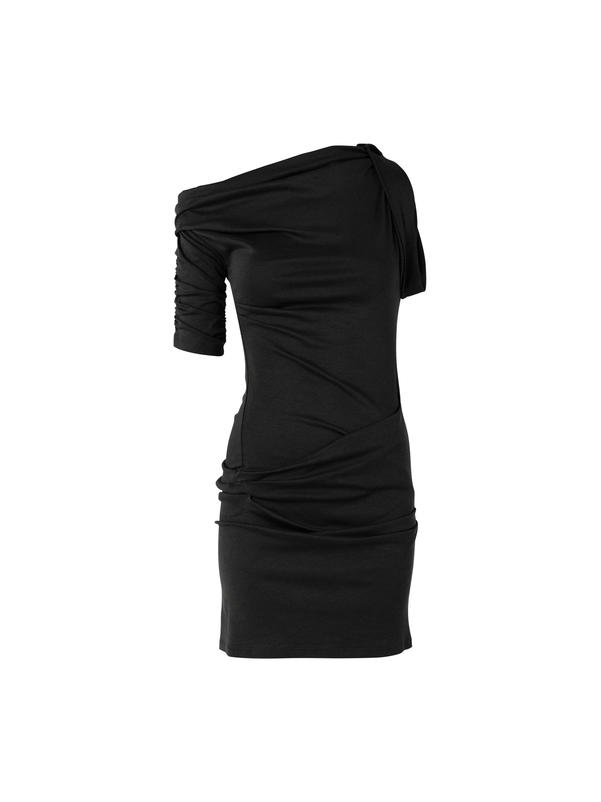Jacquemus-The-Drapeado-Mini-Dress-in-Black-coveti-white-1 Jacquemus Drapeado Mini Dress