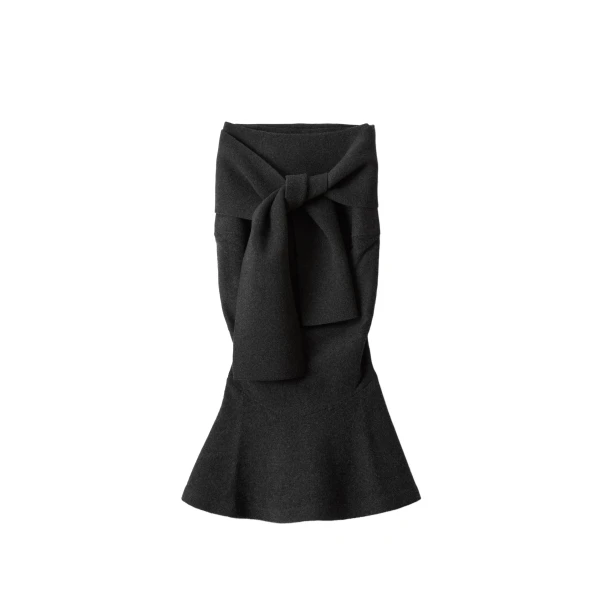 The Fiocco Skirt in Dark Grey