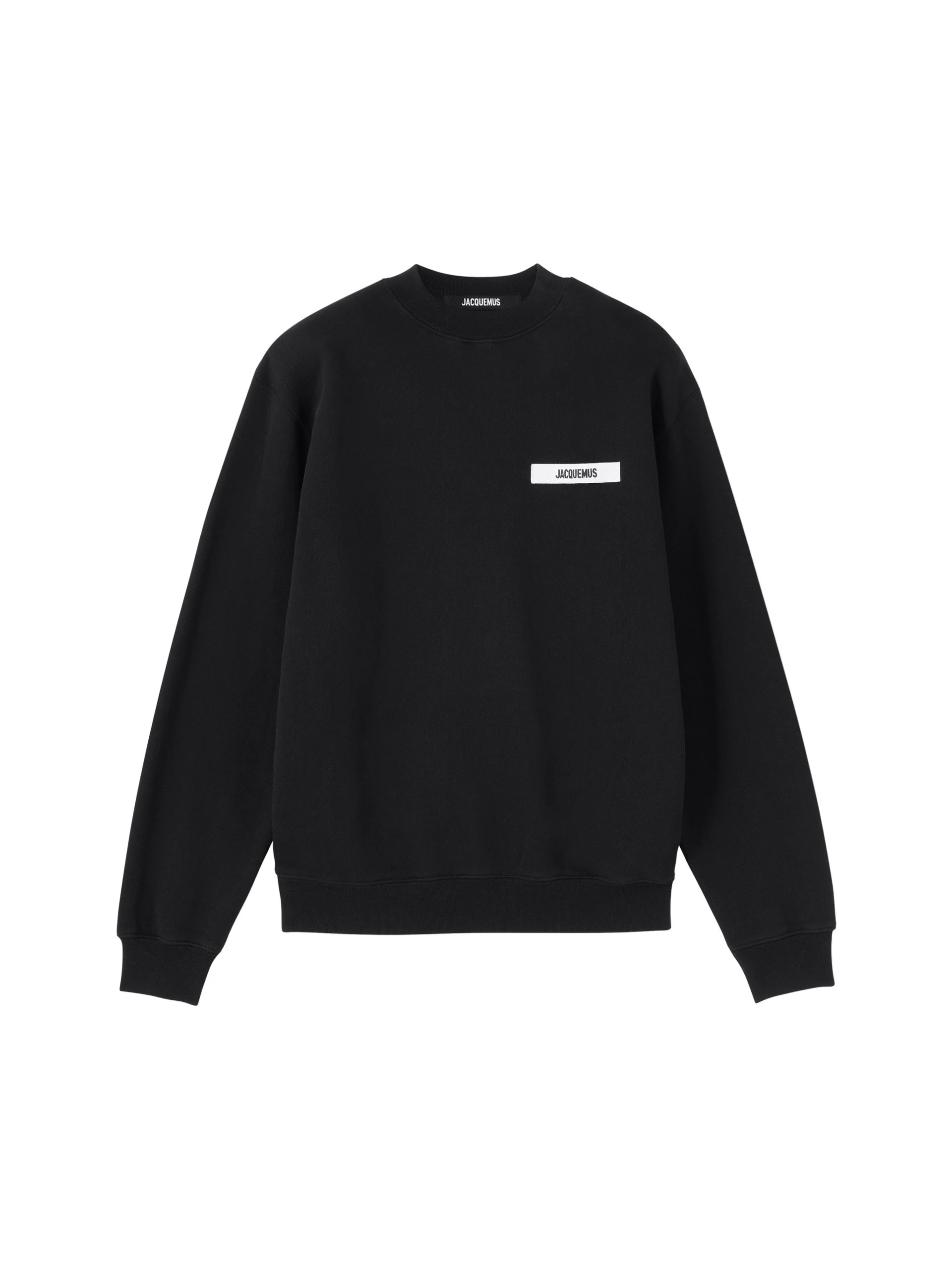 Jacquemus-The-Gros-Grain-Sweatshirt-in-Black-coveti-white Jacquemus Gros Grain Sweatshirt top