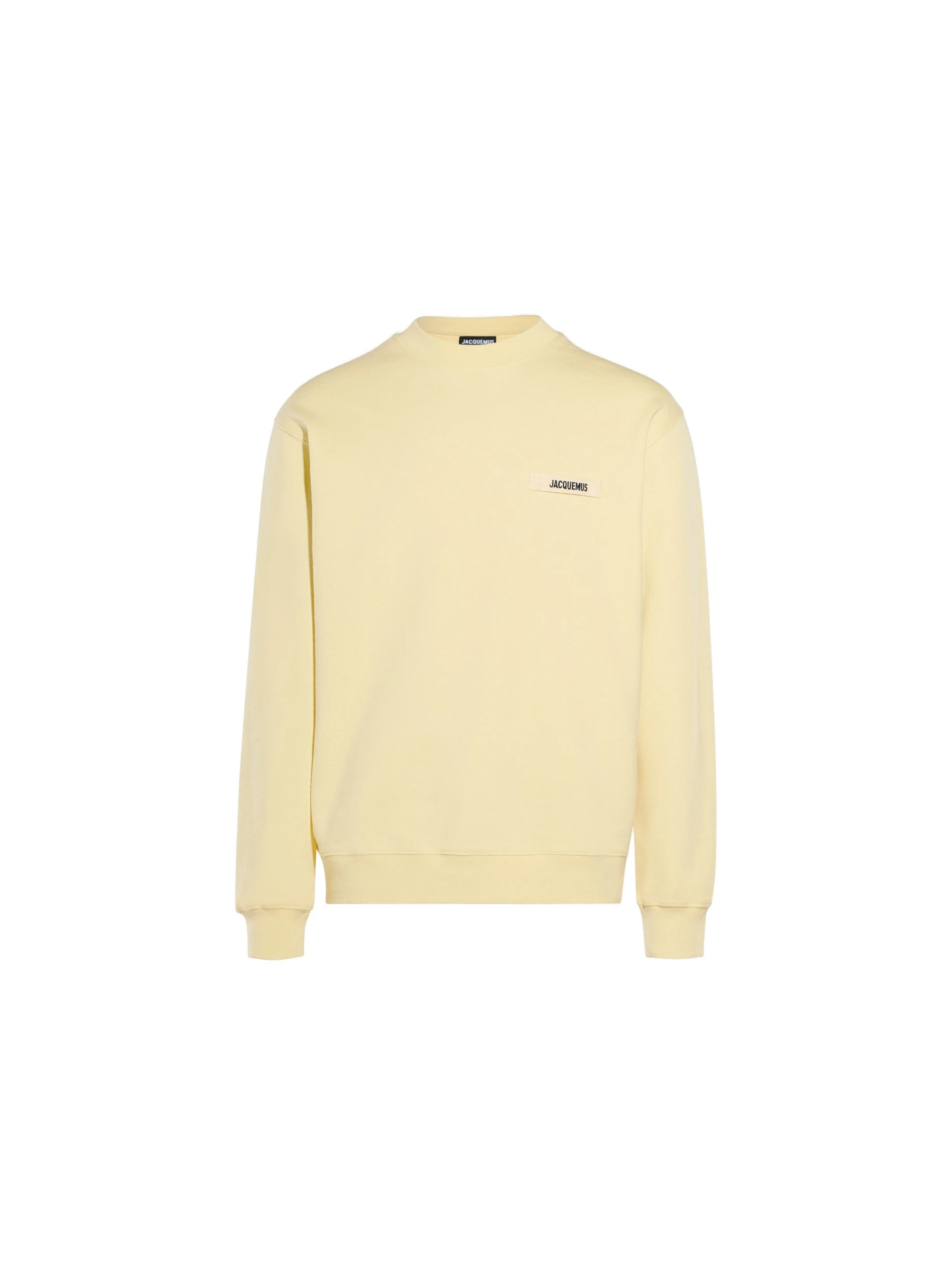 Jacquemus-The-Gros-Grain-Sweatshirt-in-Light-Yellow-coveti-white Jacquemus Gros Grain Sweatshirt top