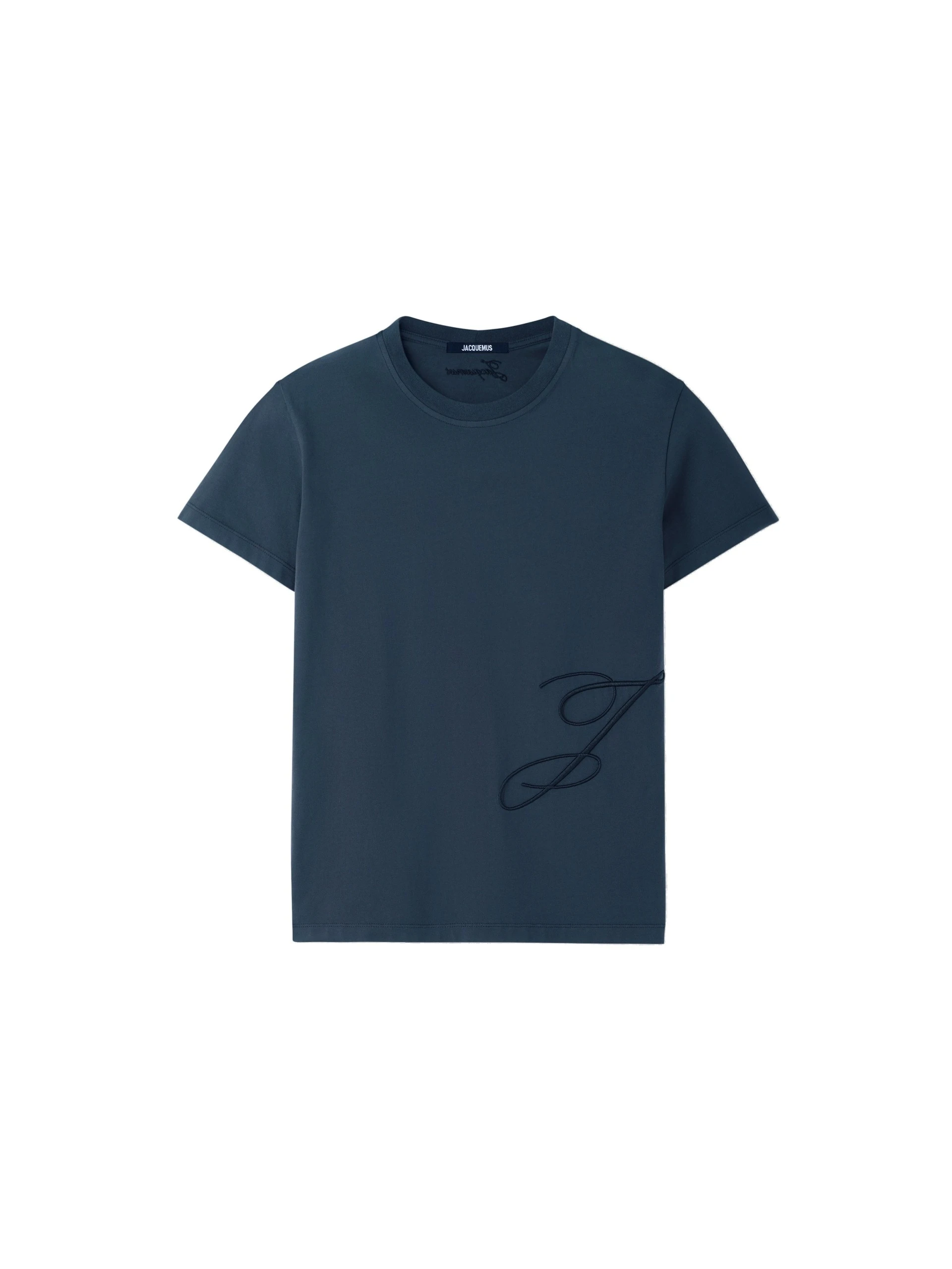Jacquemus-The-J-T-Shirt-in-Dark-Navy-coveti-white Jacquemus J T-Shirt top