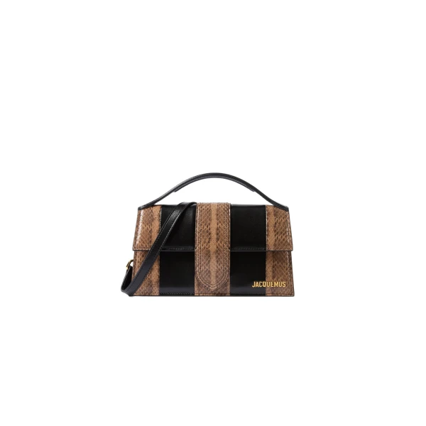 The Large Bambino Bag in Black and Beige