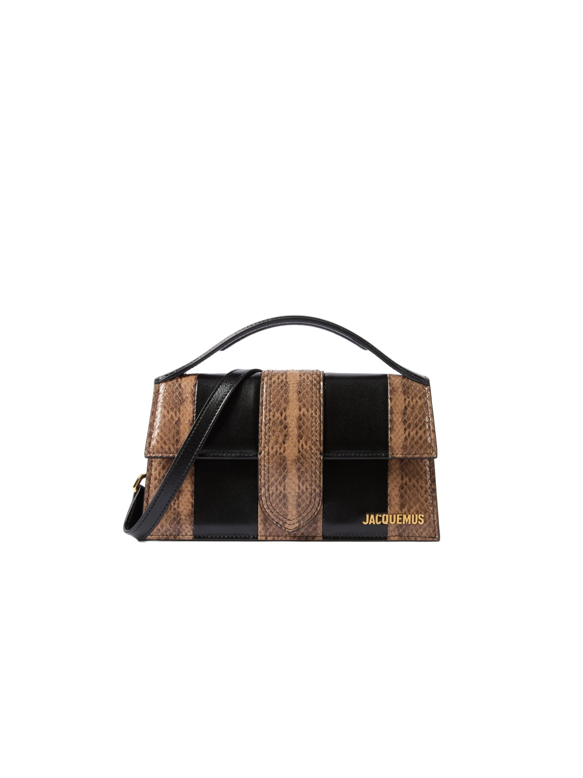 Jacquemus-The-Large-Bambino-Bag-in-Black-and-Beige-coveti-white Jacquemus Large Bambino Bag