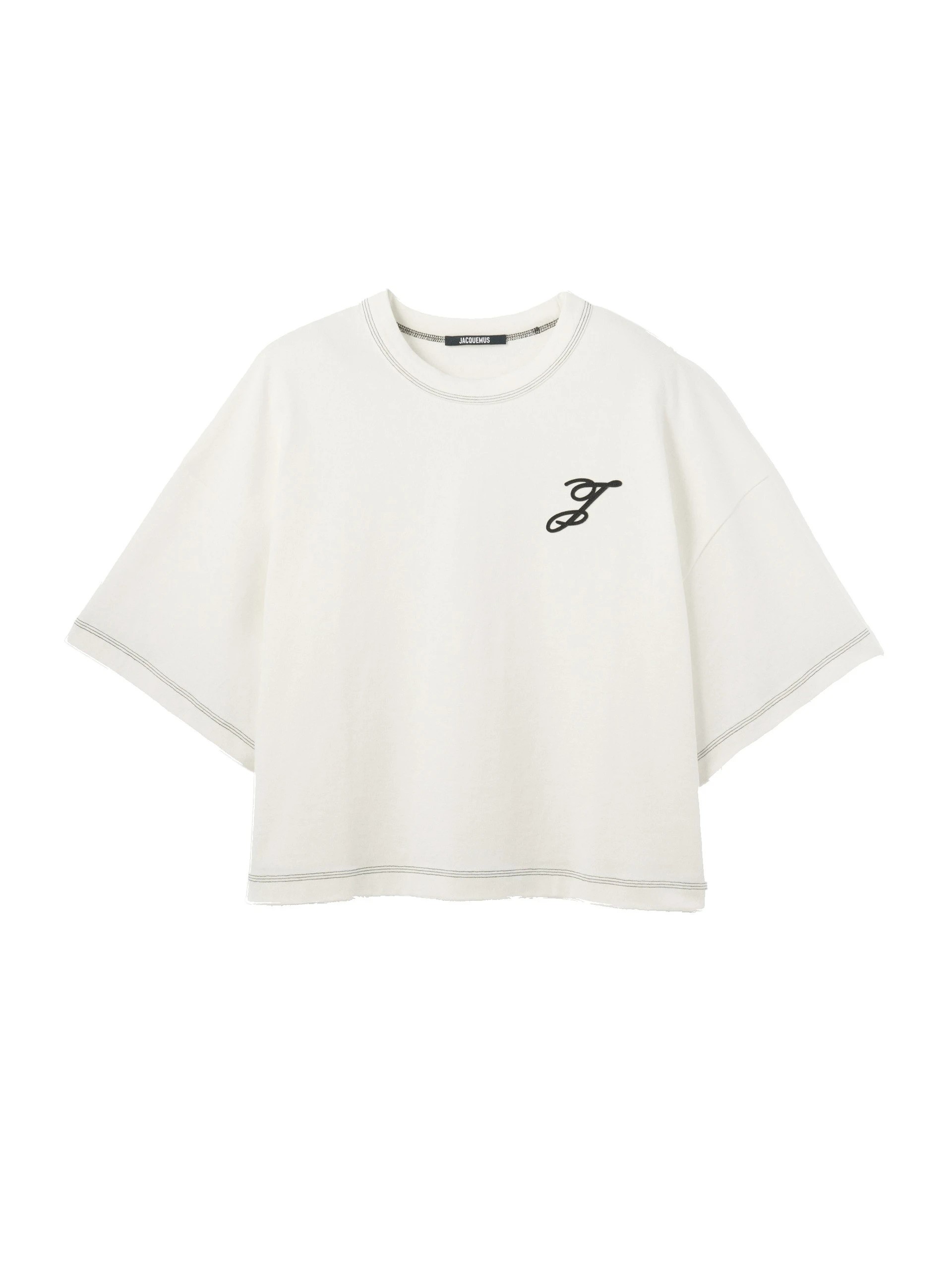 Jacquemus-The-Letro-T-Shirt-in-Off-White-coveti-white Jacquemus Letro T-Shirt top
