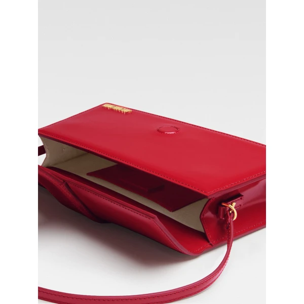 red shoulder bag