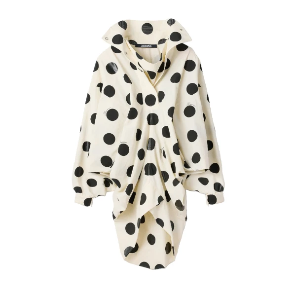 The Losange Anorak in Print Dots Logo Off-White