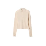 Jacquemus Merino Long-Sleeve Polo Shirt top