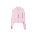 Jacquemus Merino Long-Sleeve Polo Shirt top