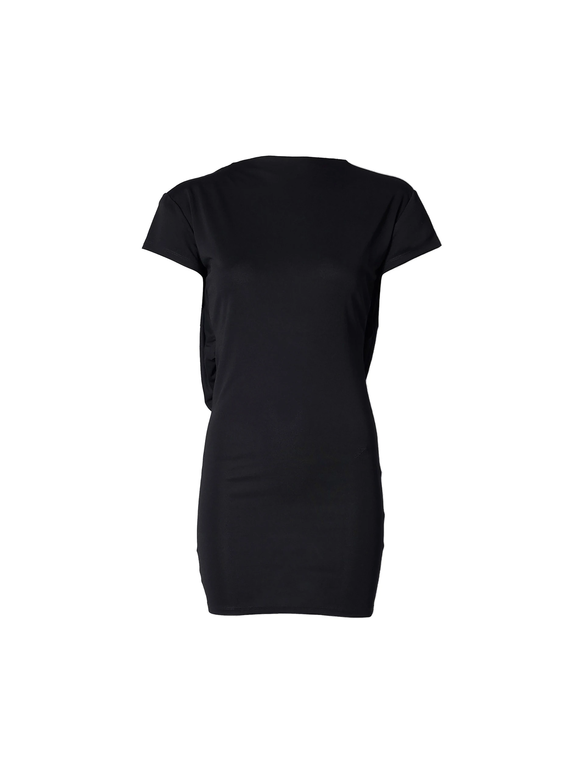 Jacquemus-The-Mistral-Short-Sleeve-Dress-in-Black-coveti-white Jacquemus Mistral Short-Sleeve Dress