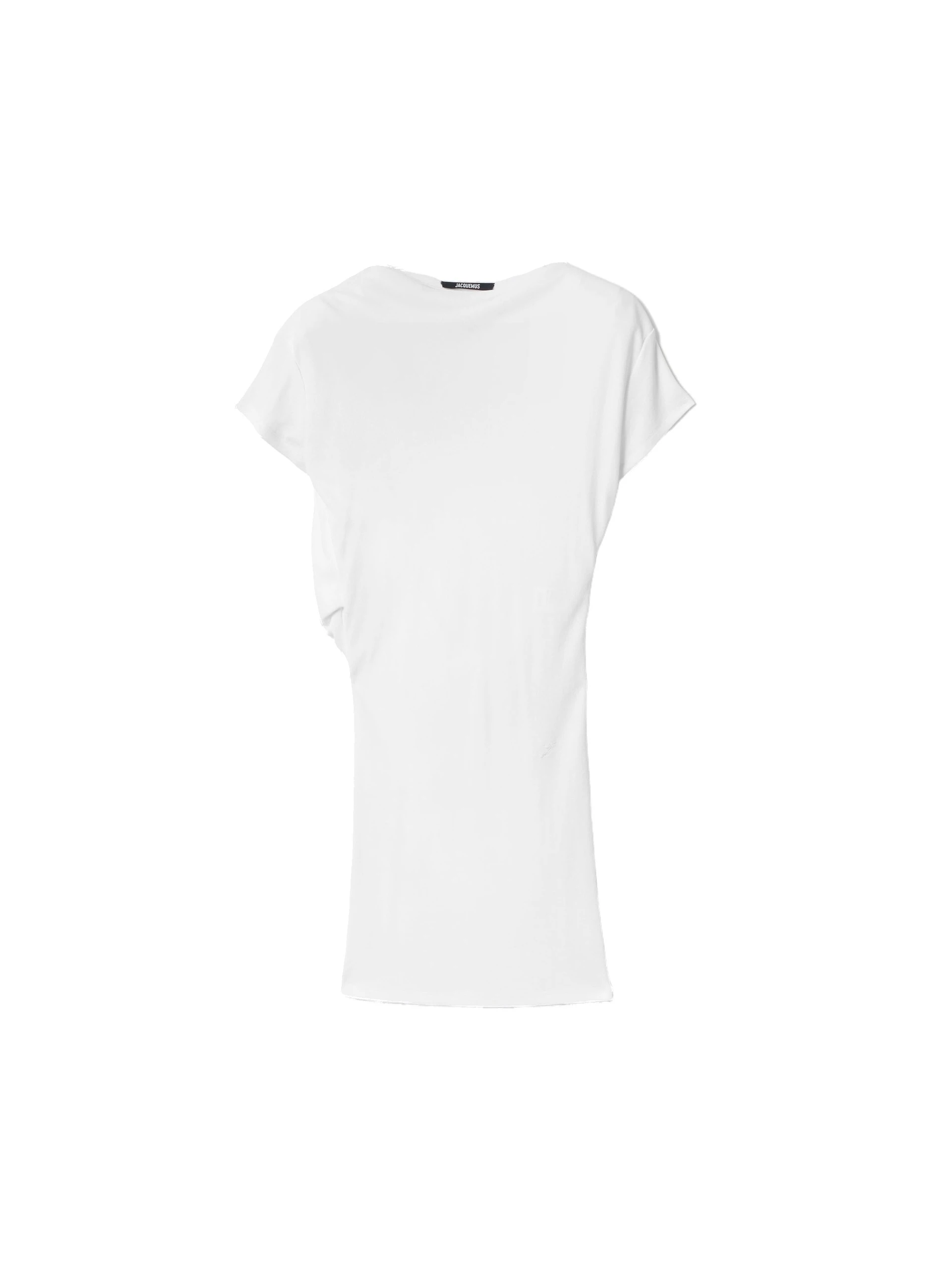 Jacquemus-The-Mistral-Short-Sleeve-Dress-in-White-coveti-white Jacquemus Mistral Short-Sleeve Dress