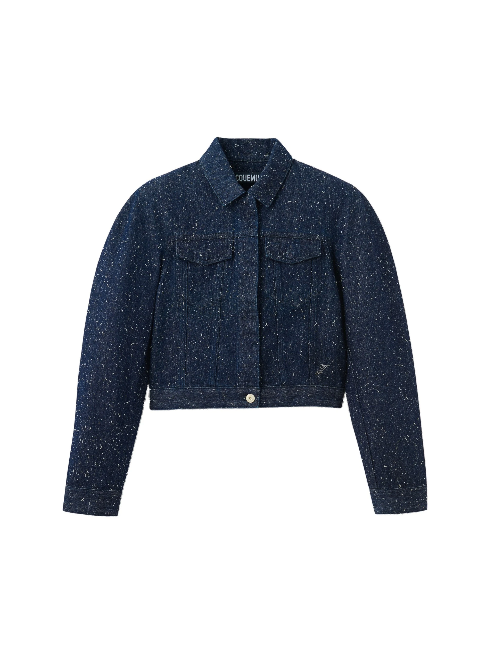 Jacquemus-The-Ovalo-De-Nimes-Denim-Jacket-in-Navy-coveti-white Jacquemus Ovalo De-Nimes Denim Jacket