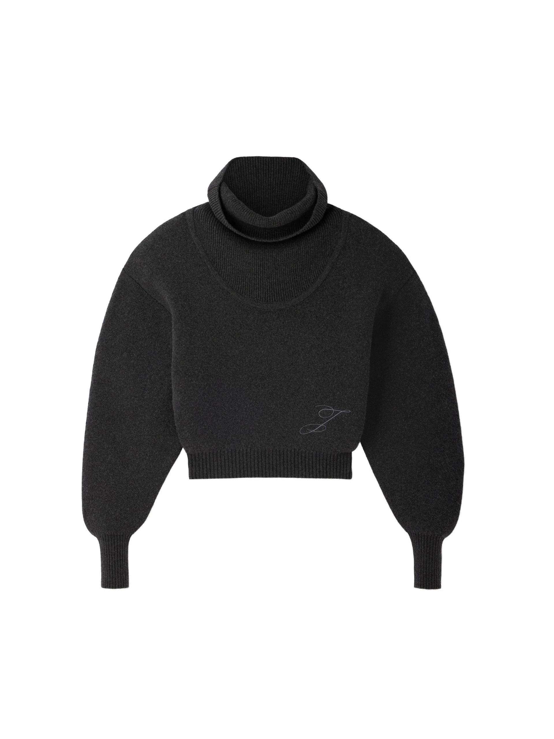 Jacquemus-The-Pallone-Knit-in-Dark-Grey-coveti-white Jacquemus Pallone Knit