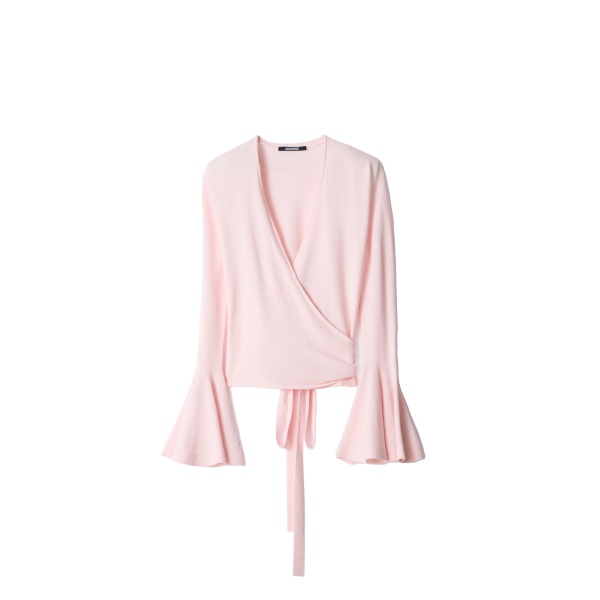 The Paysan Long-Sleeve Knit in Light Pink