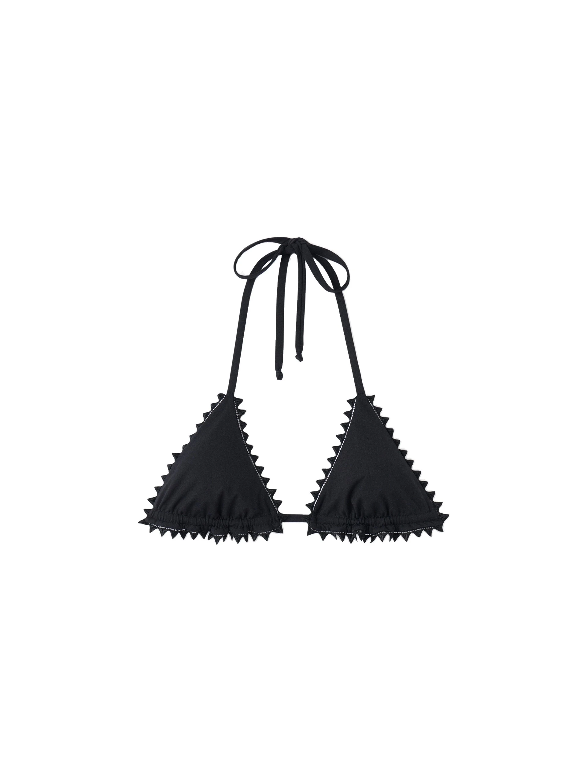 Jacquemus-The-Picot-Bikini-Top-in-Black-coveti-white Jacquemus Picot Bikini Top swimwear
