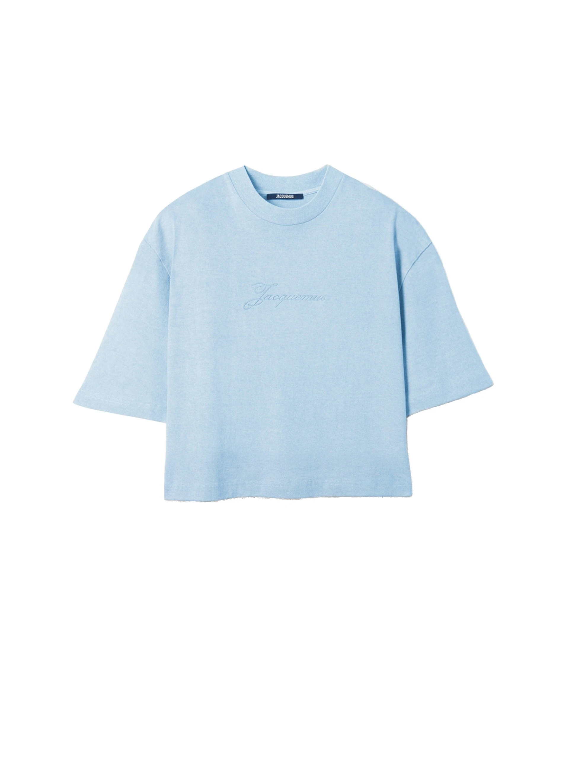 Jacquemus-The-Pigmento-T-Shirt-in-Blue-coveti-white Jacquemus Pigmento T-Shirt top