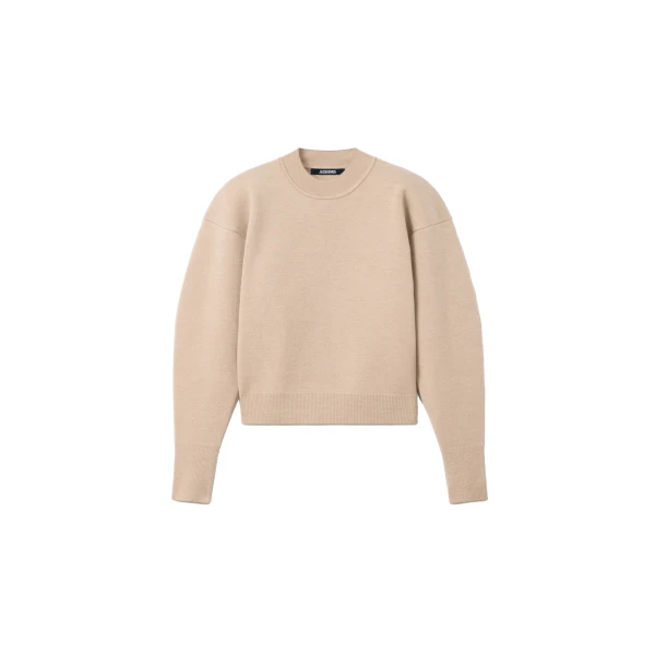 The Pique Sweater in Multi-Beige