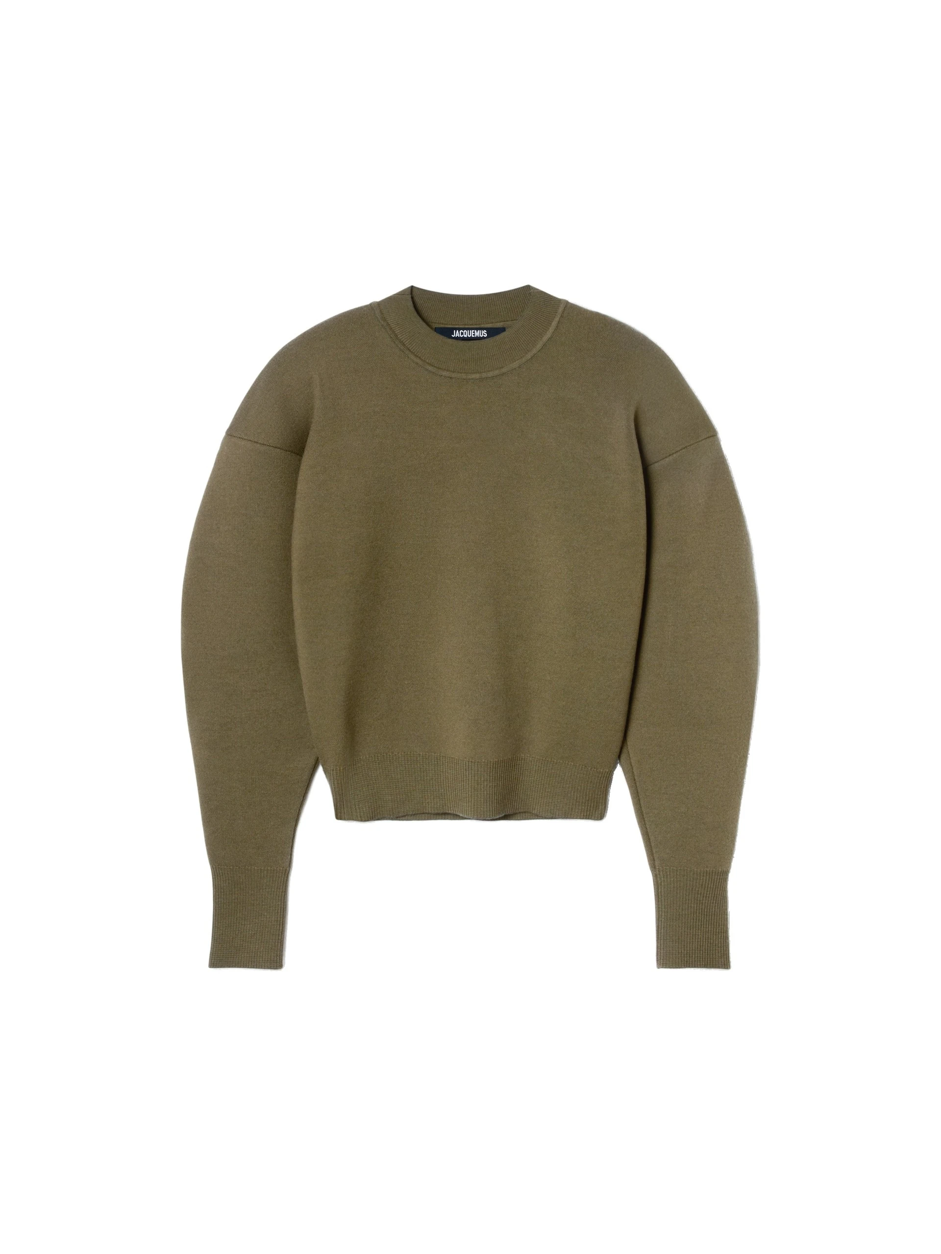 Jacquemus-The-Pique-Sweater-in-Multi-Khaki-coveti-white Jacquemus Pique Sweater knit