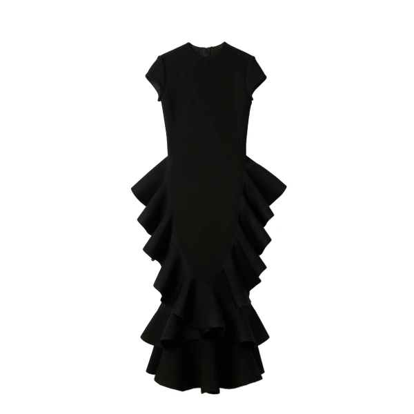 The Poisson Knit Dress in Black