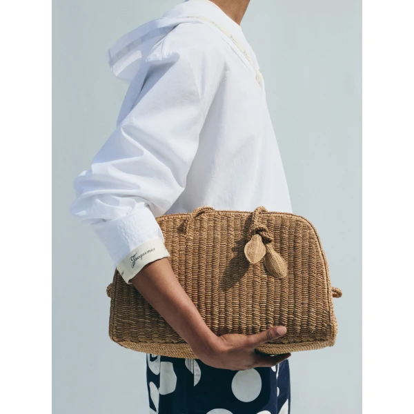 beige tote bag