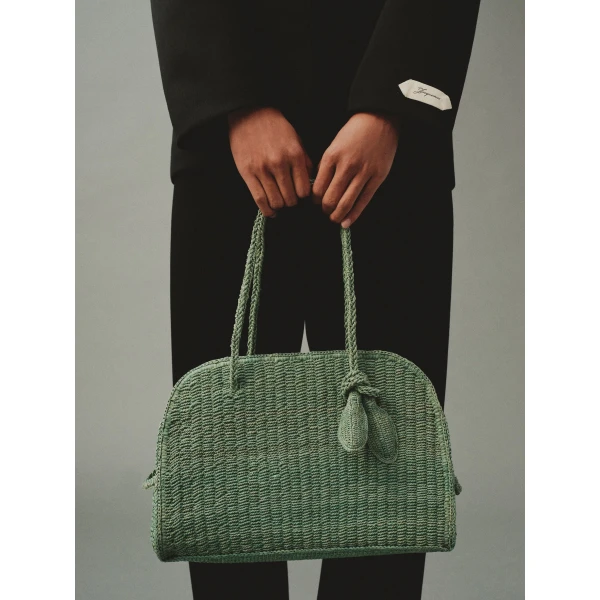 turquoise Jacquemus tote bag