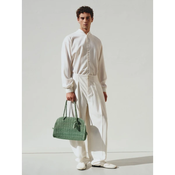 blue tote bag