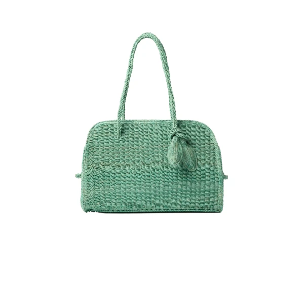 The Raffia Turismo Bag in Turquoise