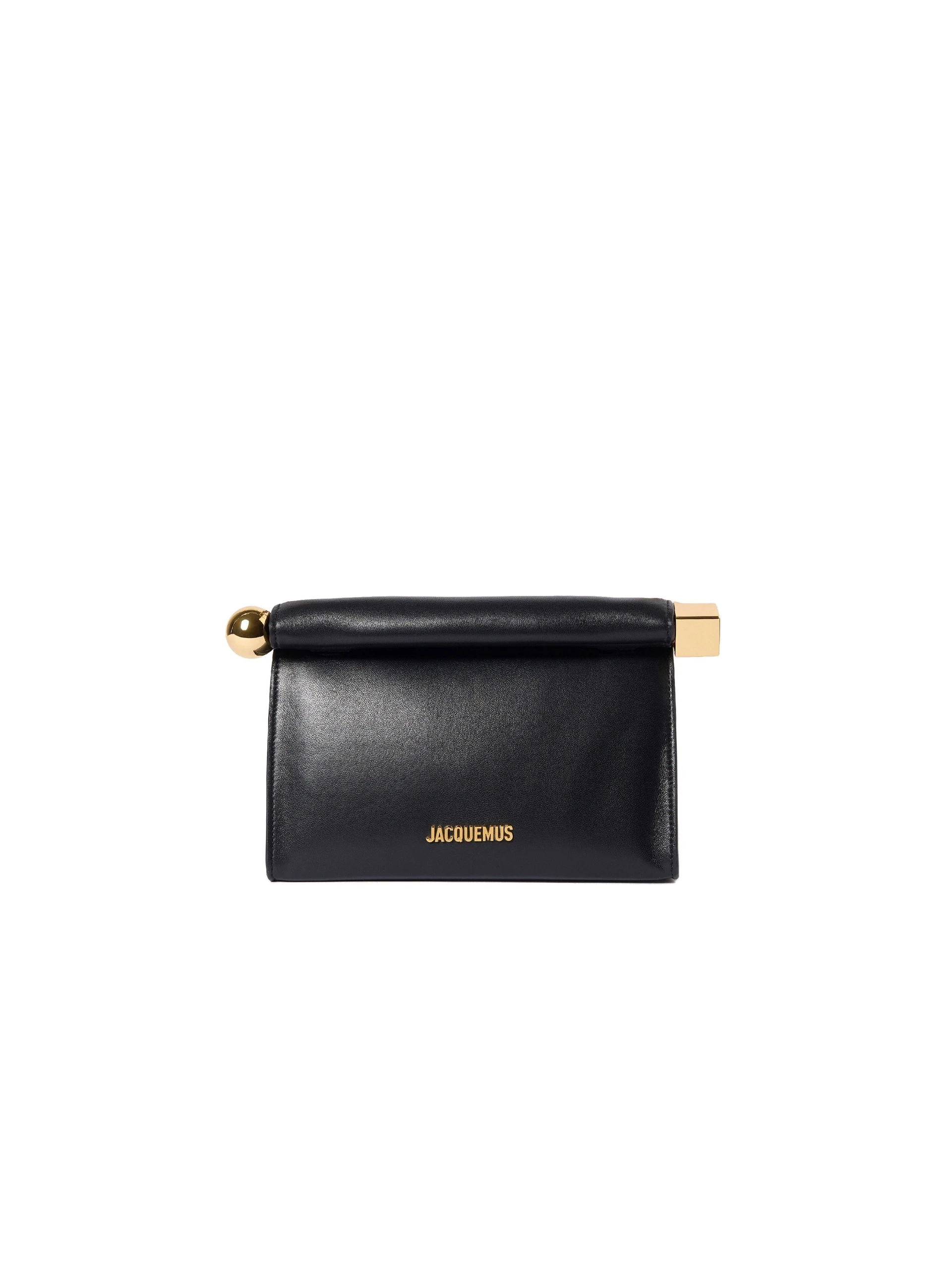 Jacquemus-The-Rond-Carre-Bag-in-Black-coveti-white Jacquemus Rond Carre Bag clutch