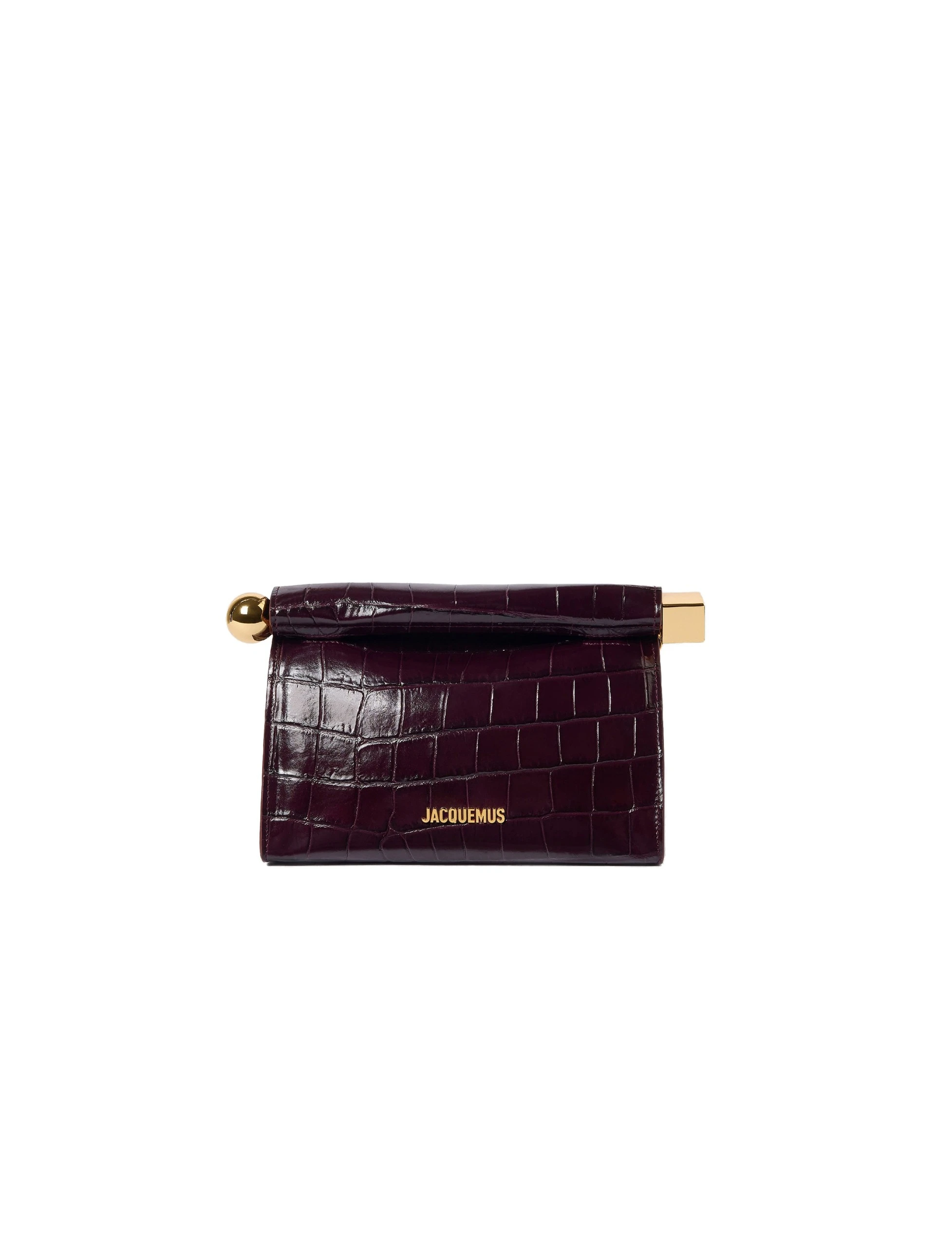 Jacquemus-The-Rond-Carre-Bag-in-Dark-Burgundy-coveti-white Jacquemus Rond Carre Bag clutch