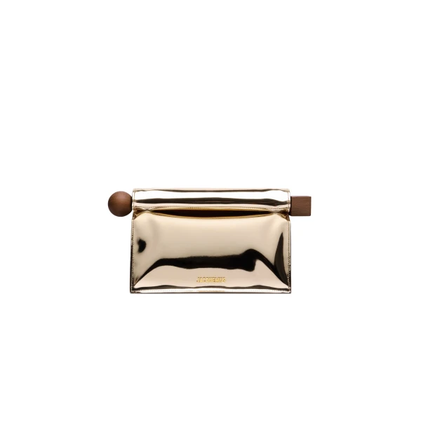 The Rond Carre Clutch in Gold