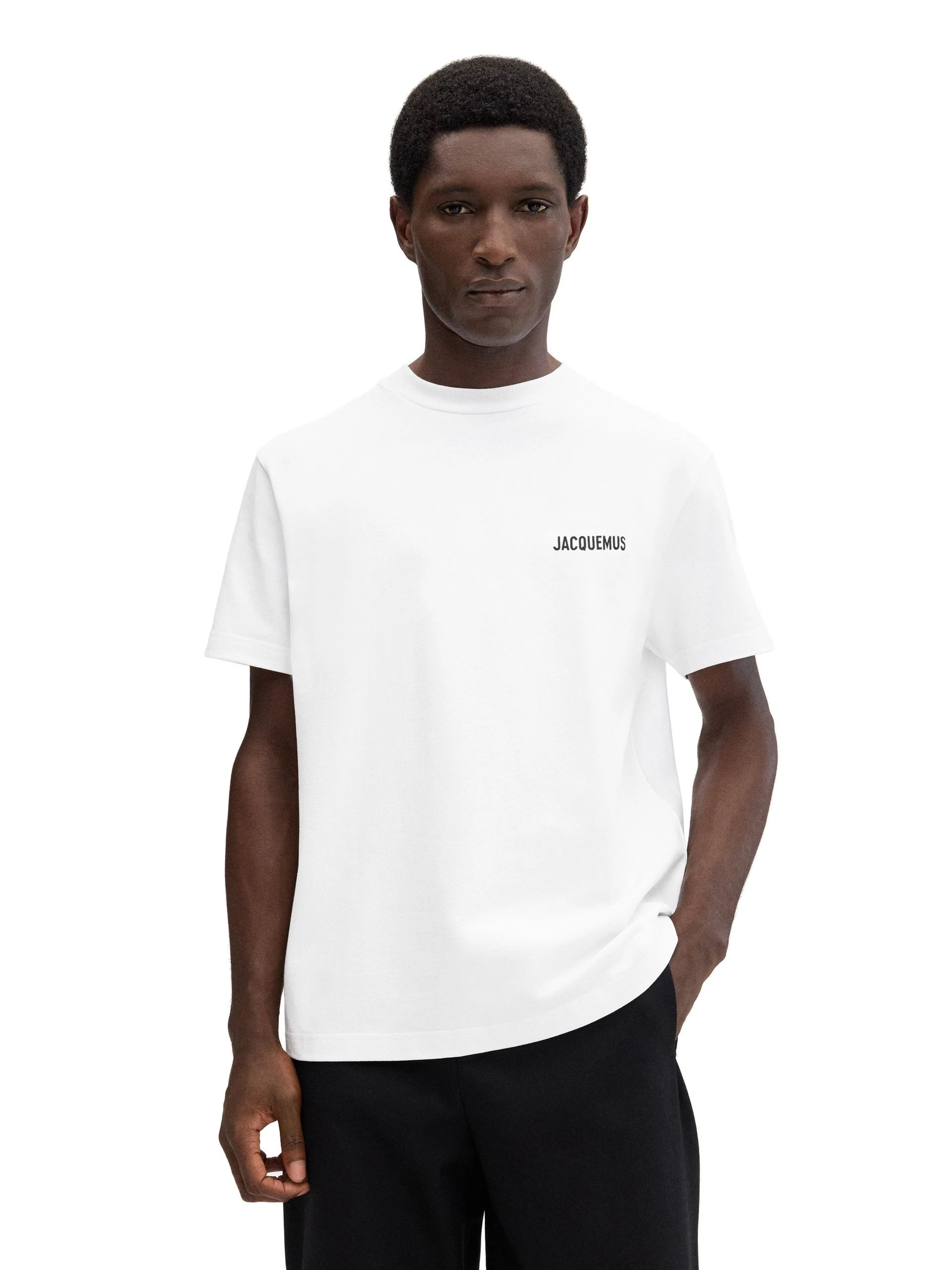 Jacquemus-The-Saint-Tropez-Place-Des-Lices-Address-T-Shirt-in-Saint-Tropez-Lices-coveti-white Jacquemus Saint Tropez Place Des Lices Address T-Shirt top