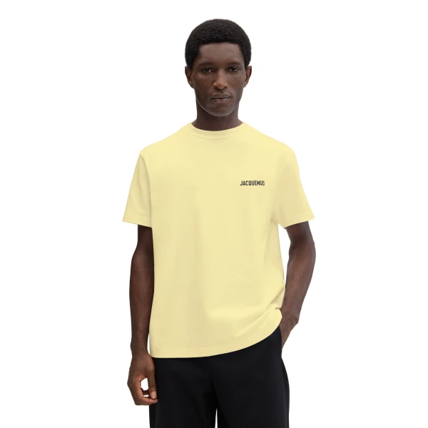 The Saint Tropez Place Des Lices Address T-Shirt in Saint Tropez Yellow