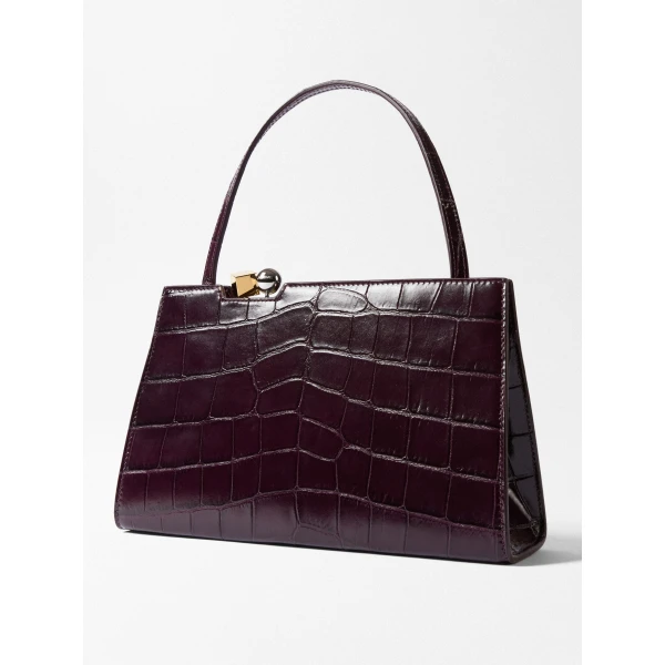 red shoulder bag