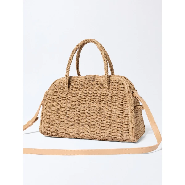raffia tote bag