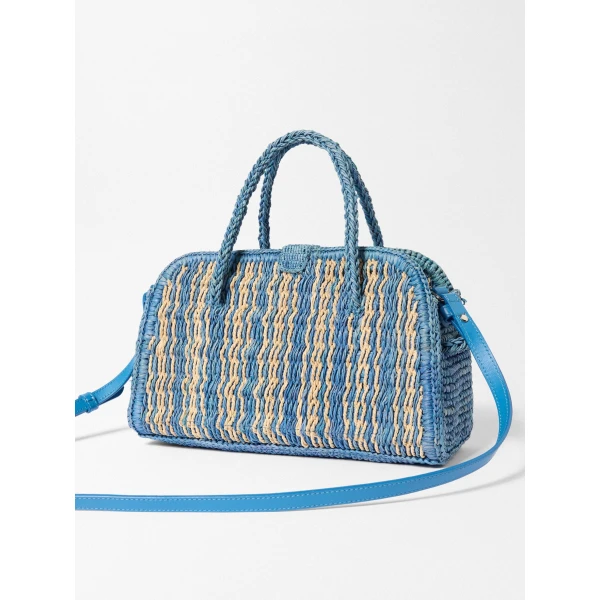 blue tote bag