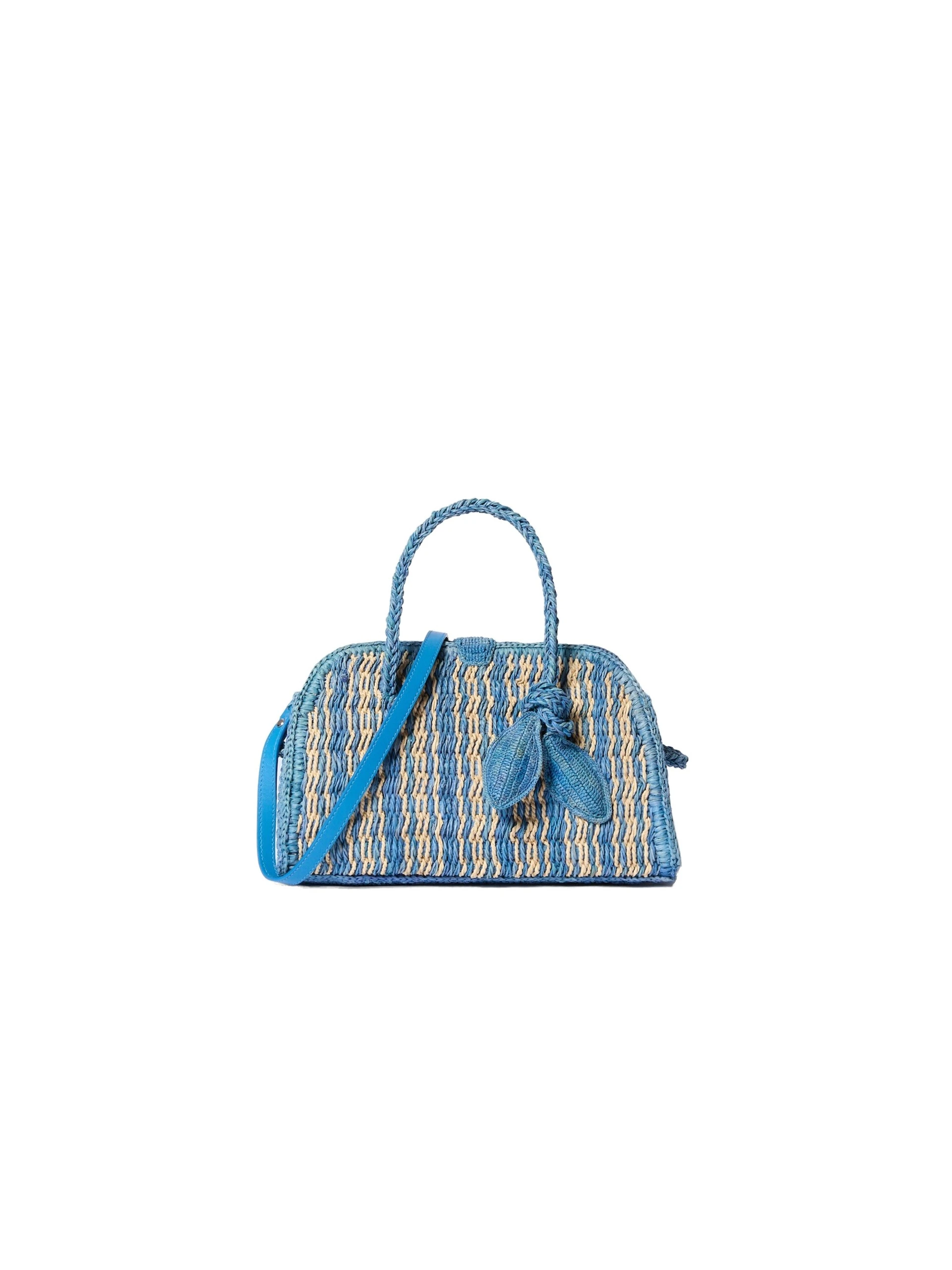Jacquemus-The-Small-Raffia-Turismo-Bag-in-Blue-and-Natural-coveti-white Jacquemus Small Raffia Turismo Bag
