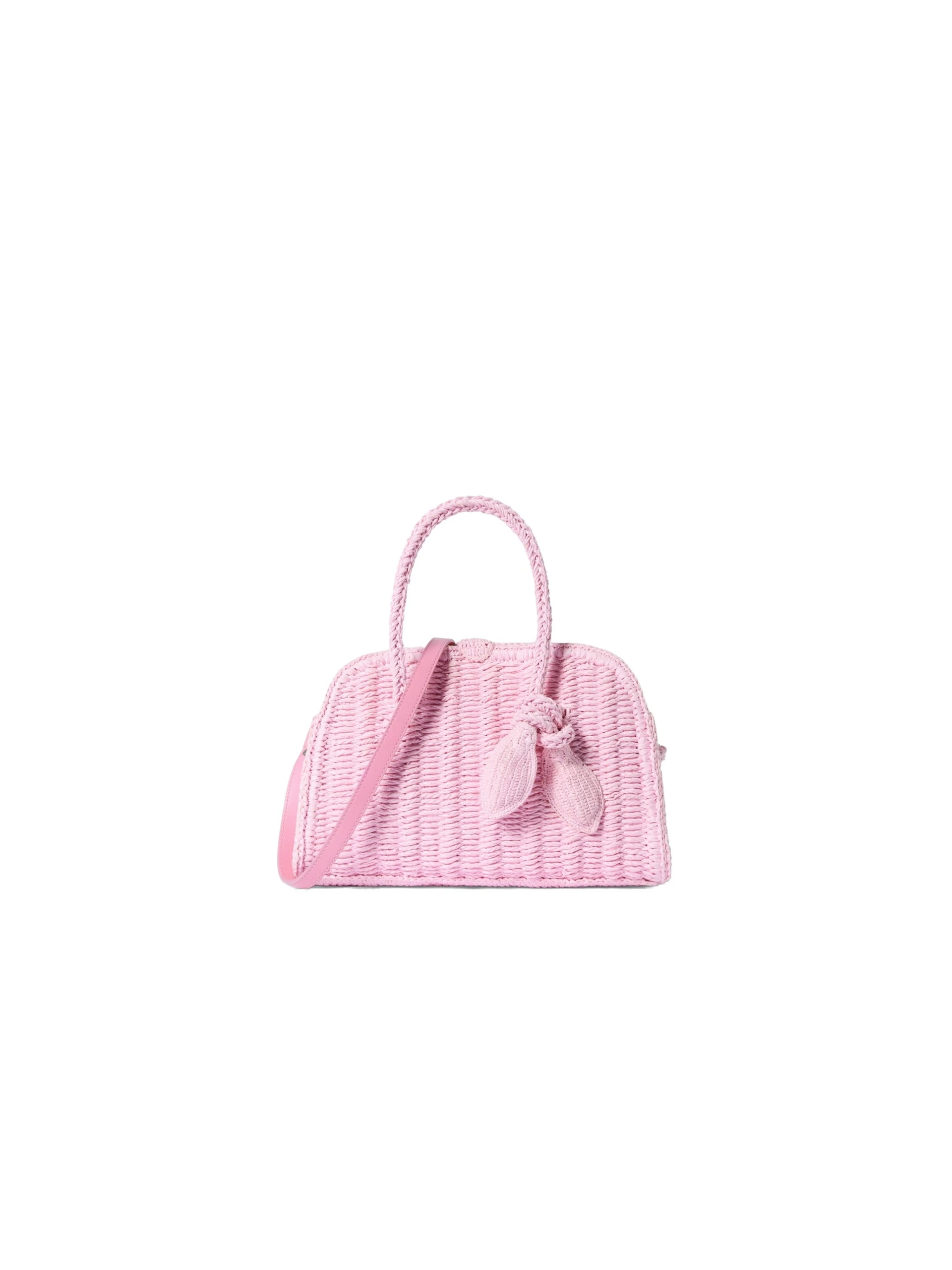 Jacquemus-The-Small-Raffia-Turismo-Bag-in-Light-Pink-coveti-white Jacquemus Small Raffia Turismo Bag