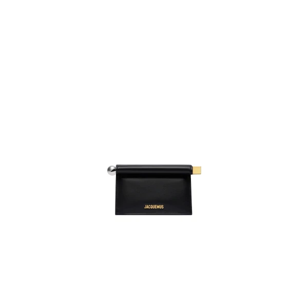 The Small Rond Carre Clutch in Black